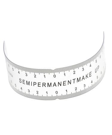 Beavorty 1pc Portable Eyebrow Ruler Eyebrow Stamp Protractor Femme Eye Brow Stencil Kit Flexible Embroidery