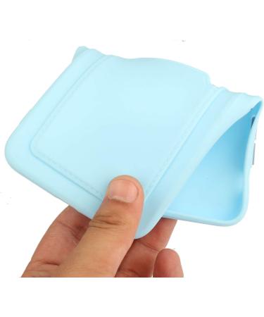 Tivenfezk Nadoli Silicone Case for iPhone 15 Pro Max | Ultra Thin Shockproof & Scratch-Resistant Wallet Cover with Credit Card Holder - Blue - Buy Online on GoSupps.com