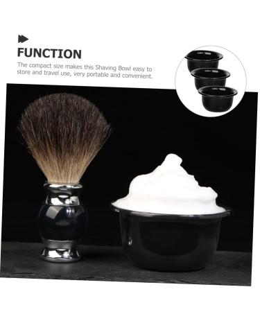 Minkissy 3pcs PP Shave Bowl Set for Men | Reusable Shaving Mug & Accessory | Optimal Shaving Equipment | International Shipping Available - Buy Online on GoSupps.com