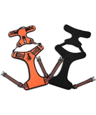 Buy Winhyepet TrueLove No-Pull Reflective Dog Harness - Adjustable with Control Handle & Pet Dishes for Small Medium Large Dogs - TLH5651 S Orange - Buy Online on GoSupps.com
