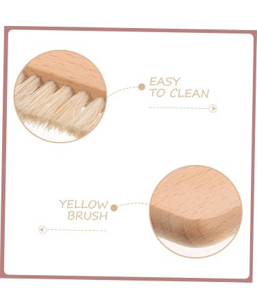 DRESSOOS Nail Cleaning Brush Duster Nail Dust Brush Wooden Handle Nail Brush Fingernails Cleaning Brush Nail Supplies Nail Scrubber Nail Scrub Brush Fingernail Brush Manicure Log Cleaner - Buy Online on GoSupps.com