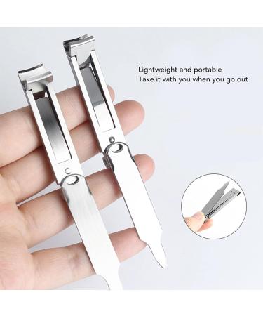 Nail Clipper Fingernail Toenail Clipper Nail Care Clipper Cutting Folding Stainless Steel Portable Ultra Thin Trimming Nail Clipper - Buy Online on GoSupps.com