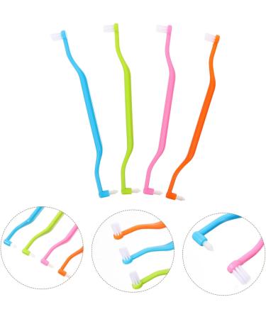 Minkissy 4-Piece Double-Headed Toothbrush Set | Professional Dental Cleaning & Gum Care | Durable Household Toothbrushes for Implants - Buy Online on GoSupps.com