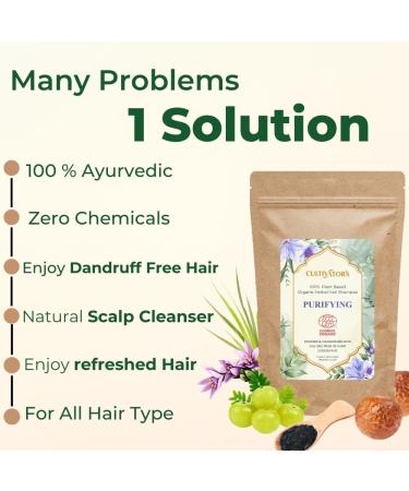 CULTIVATOR S Herbal Hair Dry Shampoo - Amla & Charcoal Powder 8.81Oz | Natural Anti-Dandruff Organic Treatment for Dry & Itchy Scalp - Buy Online on GoSupps.com
