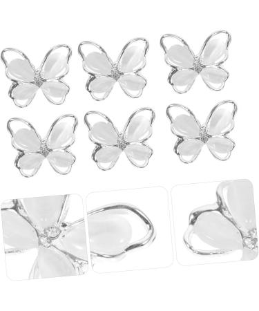 FRCOLOR 30 Pieces Nail Decoration Nail Decoration DIY Shell Decoration Metal Trim Metal Decoration Nail Butterflies Butterflies Nail Decoration Nails Gemstones 3D Alloy Manicure Accessories - Buy Online on GoSupps.com