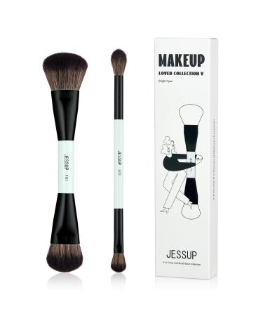 Jessup Brush Set Make Set 2Tlgs MakeUp Brush 4-in-2 Duo-Ende Brush Basis Collection Foundation Contour Highlighter eyeshadow brush light Zyan T502 C-2STK - Buy Online on GoSupps.com