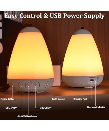 ARVOV White Noise Machine with 20 Soothing Sounds and Night Light - Sleep Aid for Adults, Kids & Babies - Nursery and Travel Soothers - Buy Online on GoSupps.com