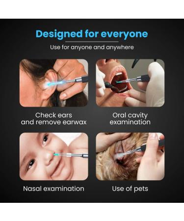 Xtellar 5MP Wireless Waterproof Earwax Removal Tool with LED Ear Scope - Ear Cleaner Camera for iPhone, iPad, Android - Ear Wax Removal Kit - Buy Online on GoSupps.com
