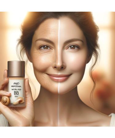 Natural Cover Snail Sun BB Cream SPF 50+PA+++ 50ml X 1EA / Makeup Base/Snail Mucus/Korean Cosmetics - Buy Online on GoSupps.com