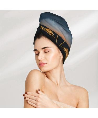 Night Sky Sunset Coral Velvet Dry Hair Cap | Ideal for Home Travel & Pool Parties - Buy Online on GoSupps.com