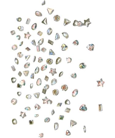 Multi-Shape Nail Rhinestones Decoration Art Accessories Jewelry Diamond 3D Tips Glass Crystal Pendant Ornaments Manicure Nail Art Stickers Decals Flower Supplies Kit Polish Jewels Tools Accessories B - Buy Online on GoSupps.com