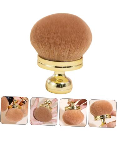 Beavorty Fluffy and Soft Makeup Brush Travel Powder Brush Setting Powder Brush for Loose Powder Face Makeup Brushes Face Powder Brush Cosmetic Brush Blush Brush Travel Makeup Brush 8.50X7.00X7.00CM Golden - Buy Online on GoSupps.com