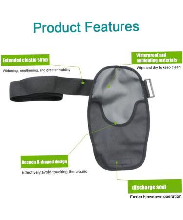 Ostomy Bag Covers - Waterproof Colostomy Ileostomy Urostomy Pouch with Adjustable Elastic Belt - 31x18.5cm | International Shipping - Buy Online on GoSupps.com