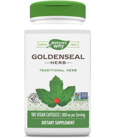 Nature's Way Goldenseal 800 mg 180 Vegan Capsules