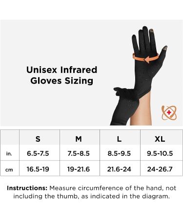Tommie Copper Core Compression Infrared Full Finger Gloves - Non-Slip Touchscreen Compatible Warming Gloves for Stiffness, Small - Buy Online on GoSupps.com