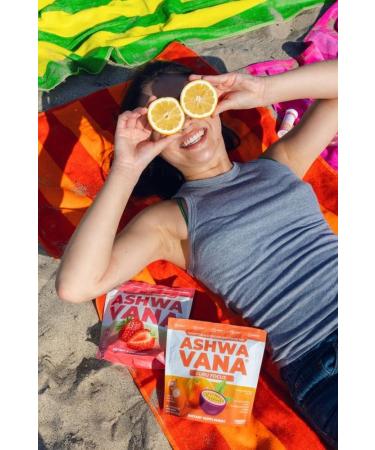 ASHWAVANA Zen Relax Drink Mix - Nootropic Adaptogen-Infused Ashwagandha Beverage - Rhodiola Magnesium L-Theanine - Restore & Unwind - Alcohol Alternative - Strawberry Flavor - 60 Count (Pack of 2) - Buy Online on GoSupps.com