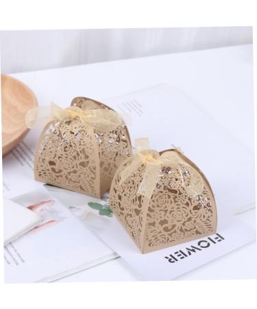 Healeved 50pcs Box candy box wedding Shenzhen 1 count (Pack of 1) Golden - Buy Online on GoSupps.com