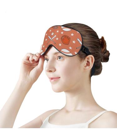 Baseball Softball Sleep Mask - Adjustable Light Blocking Eye Shade for Men & Women - Buy Online on GoSupps.com