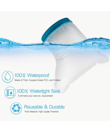 UpGoing Waterproof Foot Cast Cover - Adult Reusable Ankle Wound Protector for Shower & Bath - Watertight Cast Bag for Surgery, Burns - 100% Waterproof 2022 Upgrade - Buy Online on GoSupps.com