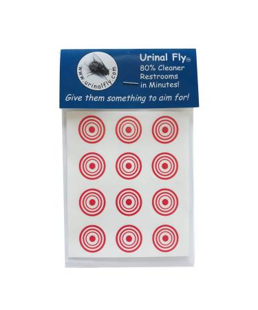 Toilet Stickers 12 Pack Red Bullseye Target 80% Cleaner Bathrooms in Minutes!