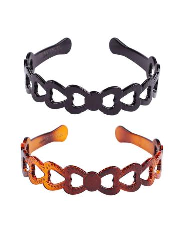 Plastic Tooth Hair Comb Headband - Hard Ribbon Hairband for Women & Men (Style 04) - Buy Online on GoSupps.com