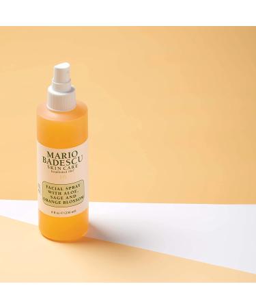 Mario Badescu Facial Spray with Aloe, Sage & Orange Blossom - Hydrating Face Mist for All Skin Types (8 Fl Oz) - Buy Online on GoSupps.com