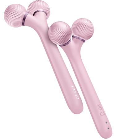GESKE SmartAppGuided Sonic Facial Roller | 4 in 1 | Derma Roller | Facial Dermasmooth Stimulator | Derma Roll | Professional Facial Roller | Dermaroller for Skincare and Beauty Routine | Smooth Skin Pink - Buy Online on GoSupps.com