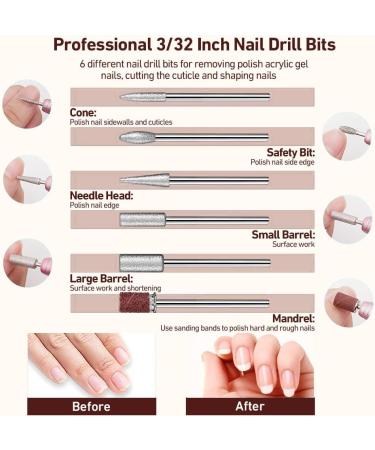 300 PCS Nail Cutter Attachments - Professional Grinding Sleeves & Bits for Gel Nails | Premium Nail Design Tools - Buy Online on GoSupps.com
