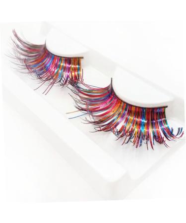 minkissy 3 Pairs False Eyelashes False Lashes Colorful Halloween Eyelashes Halloween Makeup Eyelashes Fake Eyelashes Halloween Performance Eyelashes Color Bars Fancy - Buy Online on GoSupps.com
