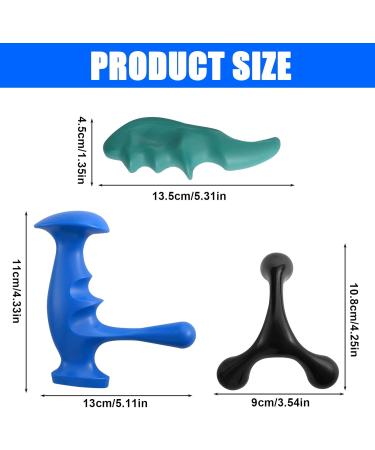 Toatelu 3-Piece Acupressure Massage Tool Set Trigger Point Relief for Neck Arms & Legs | Stress Relief Massager - Buy Online on GoSupps.com