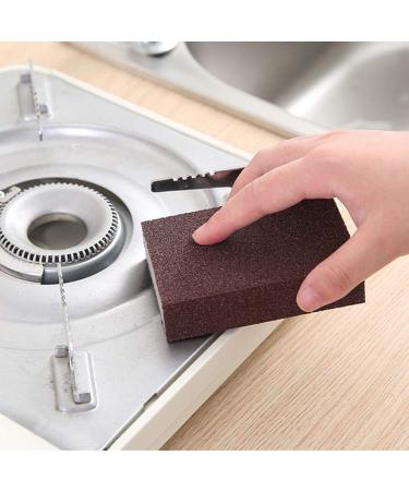 Cleaning Scourers Sponges 6pcs Portable Emery Sponge Brush Eraser Cleaner Pot Bottom Cleaning Brush Cleaning Pads Eraser - Buy Online on GoSupps.com