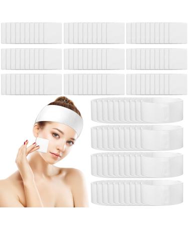 Maxcheck 300 Pieces Disposable Spa Facial Headbands Disposable Esthetic Wipe Sets  Non-woven Facial Wipes Square Aesthetic Wipe for Product Application