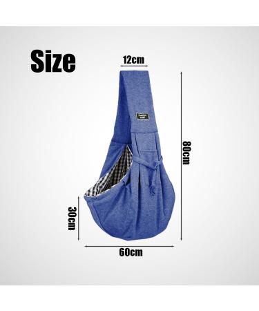 1 Piece Pet Outdoor Carrying Bag Puppy Sling Bag Small Dog Carrier Cat Sling Safety Belly Bag Double-Sided Design Puppy Belly Bag Pet Backpack Adjustable Shoulder Strap (Navy Blue) - Buy Online on GoSupps.com