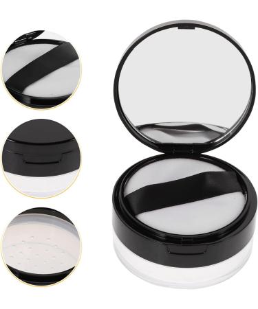 Powder Puff Containers with Lids Empty Powder Case Makeup Powder Cosmetic Case Travel Black - Buy Online on GoSupps.com