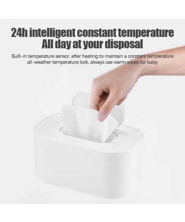 USB Baby Wipe Warmer Baby Wet Wipes Dispenser 55 Constant Modes Evenly Overall Heating Silence Large Capacity Portable Diaper Wipe Warmer for Home Car Travel White - Buy Online on GoSupps.com