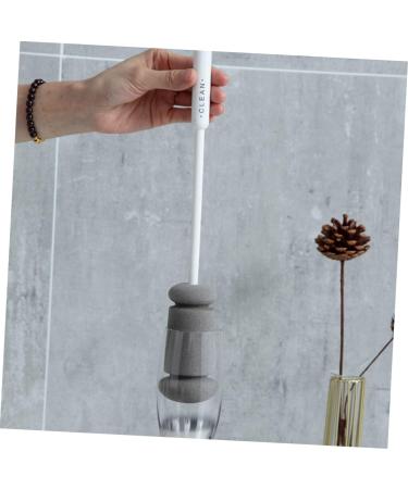 Solust Pacifier Cleaner & Bottle Brush Set - 6 STK Glass Cleaning Brush with Long Handle for Baby Bottles & Kettles - 3 Pack White - Buy Online on GoSupps.com