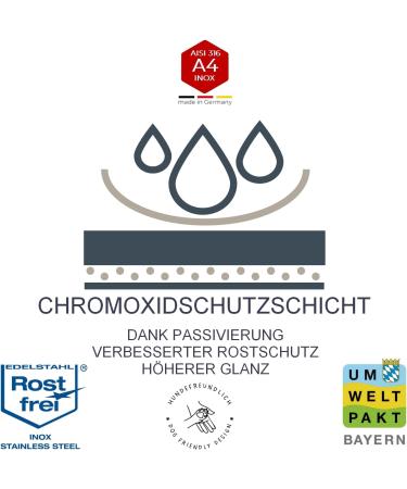 Rustproof Stainless Steel Dog Training Chainstab Collar - 49cm Long 5mm Thick - Durable & Effective Training Solution - Buy Online on GoSupps.com