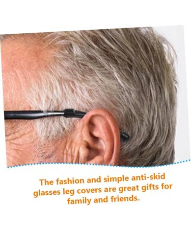 Healeved 10 Pairs Glasses Fixed Ear Support Accessories - Silica Gel Boots Assorted Colors (1.5X7X0.7CM) for Comfort & Stability - International Shipping Available - Buy Online on GoSupps.com