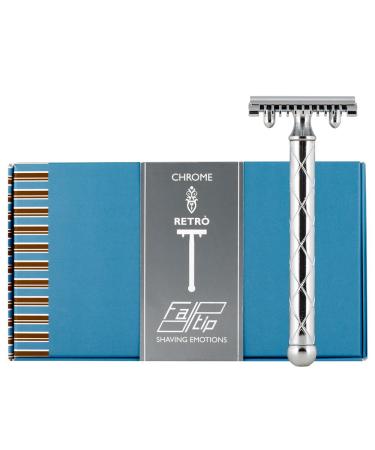 Silver/Chrome Double Edge Safety Razor