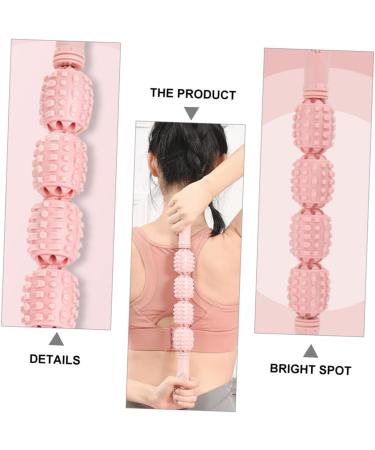 Lurrose 4-Wheel Yoga Stick | Deep Tissue Massage Roller | Muscle Relaxation | Eco-Friendly Fitness Tool - Buy Online on GoSupps.com