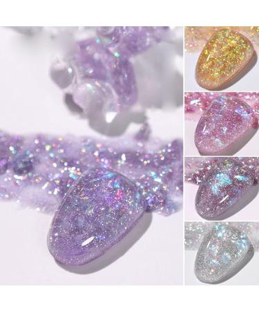 Diamond Gel Nail Varnish Nail Art Decoration Sequins Gel Nail Gel Nail Polish Nail Phototherapy Gel Glitter Nail Gel - (Color: 5) - Buy Online on GoSupps.com