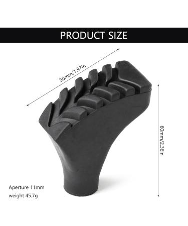 HIOPOIUYT Nonslip Walking Stick Pad Caps Hikings Stick End Bottom Crutch Tip Head Protectors Walking Stick Rubber Replaceable Tip - Buy Online on GoSupps.com