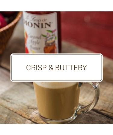Monin Caramel Apple Butter Syrup - Buttery Caramel & Cooked Apple Flavor | Non-GMO & Gluten-Free | Ideal for Hot Lattes, Ciders, and Seasonal Cocktails | 750 ml (25.36 Fl Oz) Pack of 1 - Buy Online on GoSupps.com