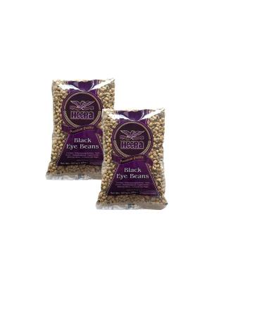 Heera Black Eye Beans 500 Gram - Popular Ingredient In Traditional Indian Cuisine - Can Be Used In Variety Of Dishes (Pack of 2) 500.00 g (Pack of 1)