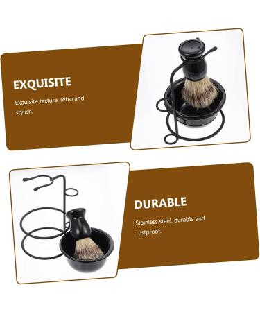 3 Sets Beard Care Kit | Wear-Resistant Beard Brush & Shaving Cup | Men's Shaving Accessories for Home Use - Buy Online on GoSupps.com