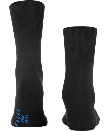 FALKE Unisex Run U SO Cotton Socks - Black (3000) - Size 42-43 | High-Quality International Shipping - Buy Online on GoSupps.com