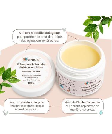 amusi Dog Pad Balm 100 ML - Dog Pad Protection with Calendula and Beeswax Healing and Repairing Function - Dog Pad Cream - Dog Truffle Balm - Buy Online on GoSupps.com