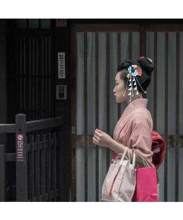 LALAFINA Girls Hair Accessories Flower Hair Clips 1pc Japanese Hair Clips Kimono Flower Hairpin Tassel Headdress Fans Shape Barrettes Hanfu Headwear for Women Blue Flower Hair Clip Flower Hair Clip - Buy Online on GoSupps.com