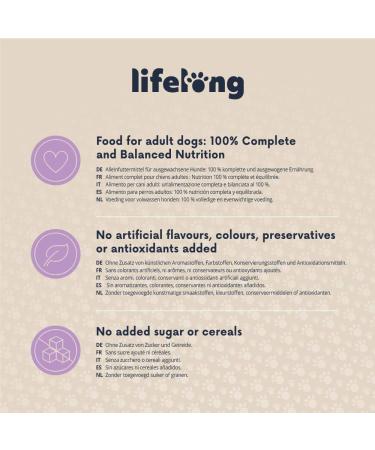 Amazon Brand Lifelong Dog Food Pate with Venison - 300g Pack of 10 | Premium Quality International Shipping - Buy Online on GoSupps.com