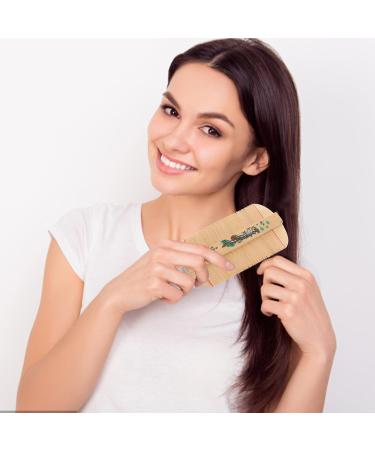 2 pi ces Peigne Bambou Dense Peigne Portable Anti-pellicules et D m lant Massage Du Chevelu pour Soins Capillaires - Buy Online on GoSupps.com
